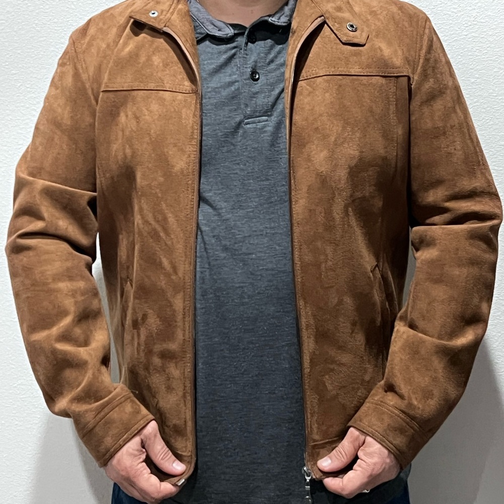 Emporio Collezioni Italian Brown Suede Jacket